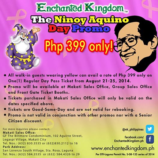 EK Ninoy Aquino Day Promo