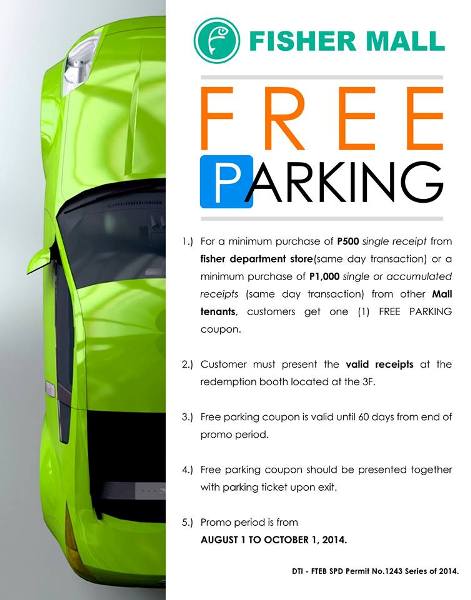 Fisher Mall FREE Parking Coupon