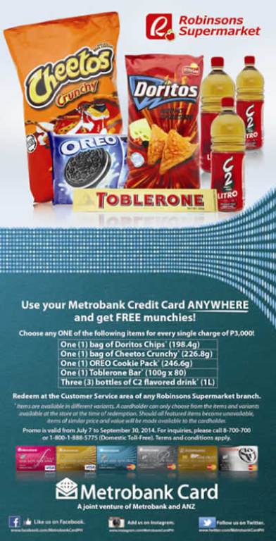 Metrobank and Robinsons Supermarket Spend Anywhere Promo