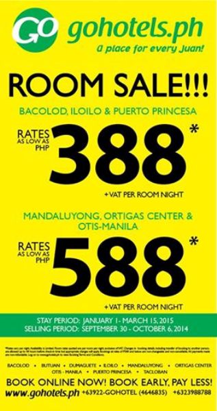 Go Hotels Room Sale