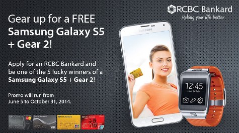 RCBC FREE Samsung Galaxy S5 Plus Gear2