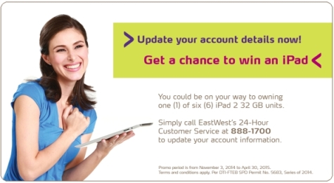 EastWest Get a chance to win an iPad