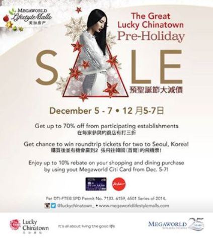 The Great Lucky Chinatown Pre-Holiday Sale