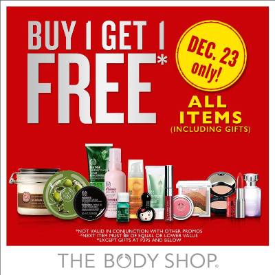 The Body Shop BUY 1 GET 1 Promo