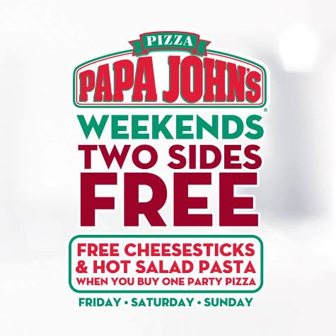 Papa John’s Pizza Weekend Promo