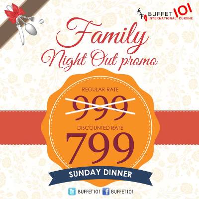 Buffet 101 Family Night Out Promo