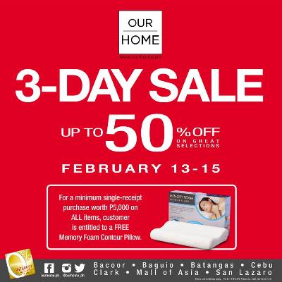 Our Home 3-Day Sale
