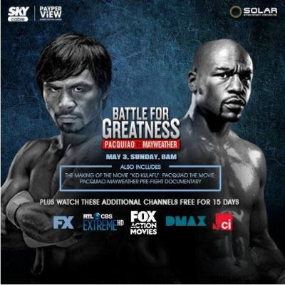Sky Cable Pacquiao vs Mayweather Promo