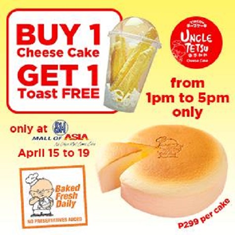Uncle Tetsu Japanese Cheese Cake Promo