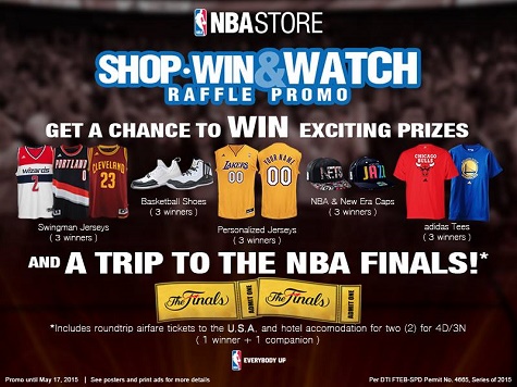 NBA Shop Win and Watch Raffle Promo
