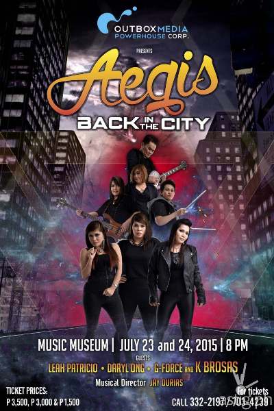 Win AEGIS Back In The City Concert Tickets