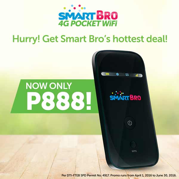 SmartBro 4G Pocket WiFi for P888 only