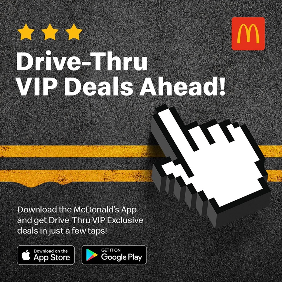 McDonald’s Drive-Thru VIP-exclusive deals