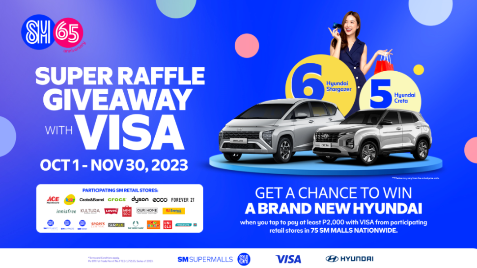 SM Supermall Super Raffle Giveaway with Visa