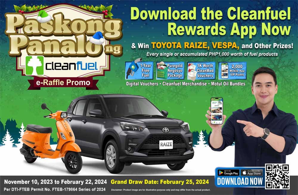 Win a Toyota Raize in the Cleanfuel e-Raffle Promo